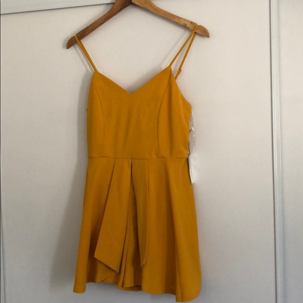 Mustard Yellow Mini Romper